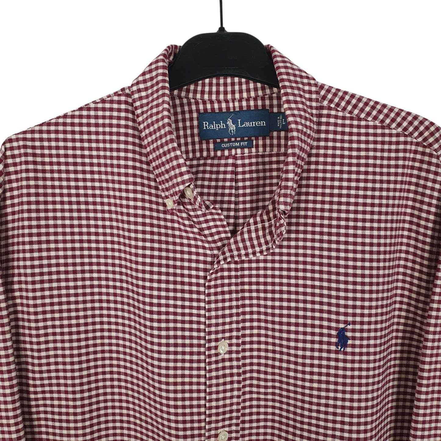 Mens Burgundy Ralph Lauren   Shirt