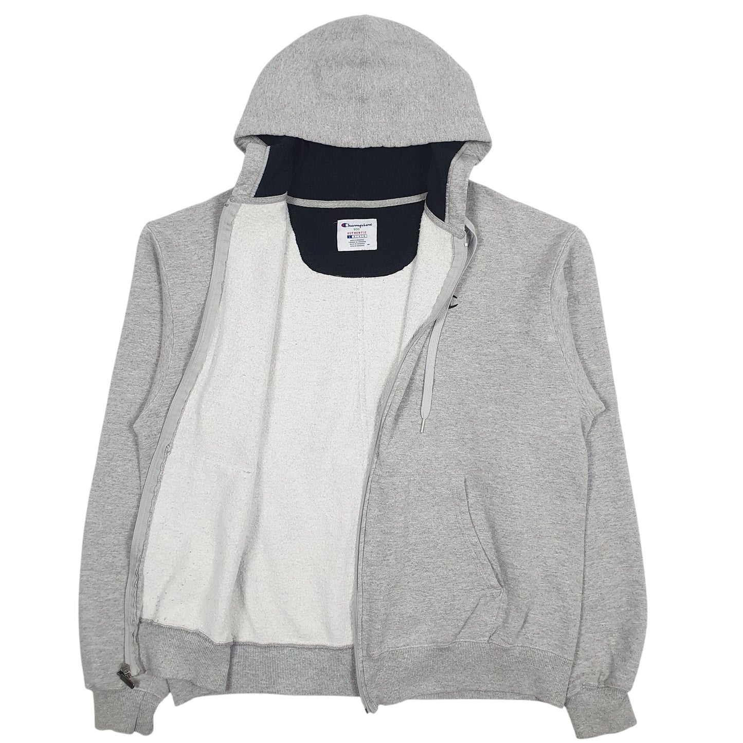 Mens Grey Champion  Full Zip Jumper