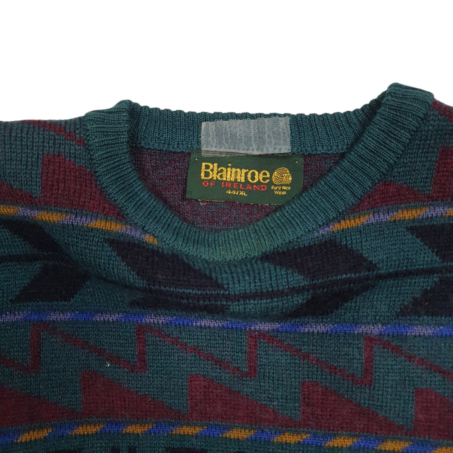 Mens Green Blainroe of Ireland  Crewneck Jumper