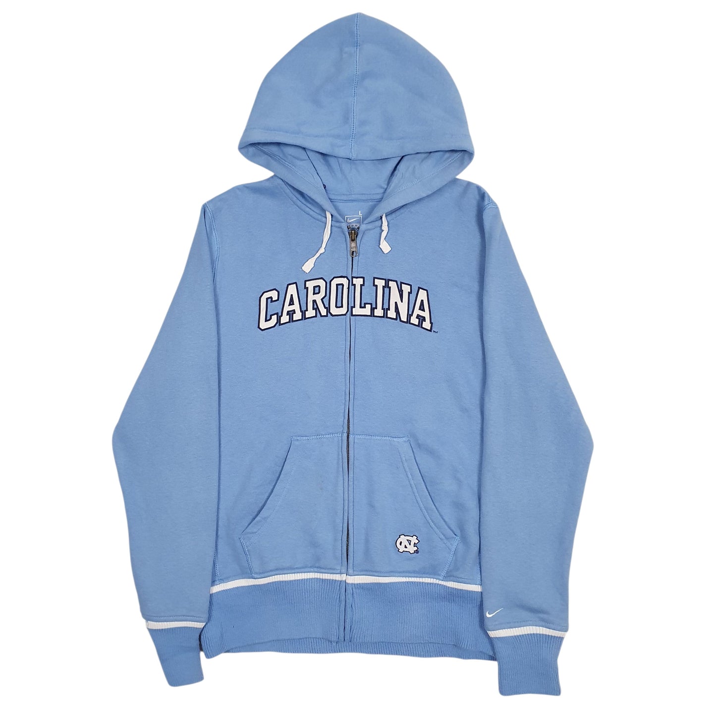 Womens Blue Nike North Carolina Full Zip Jumper