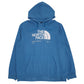 Mens Blue The North Face Spellout Hoodie Jumper