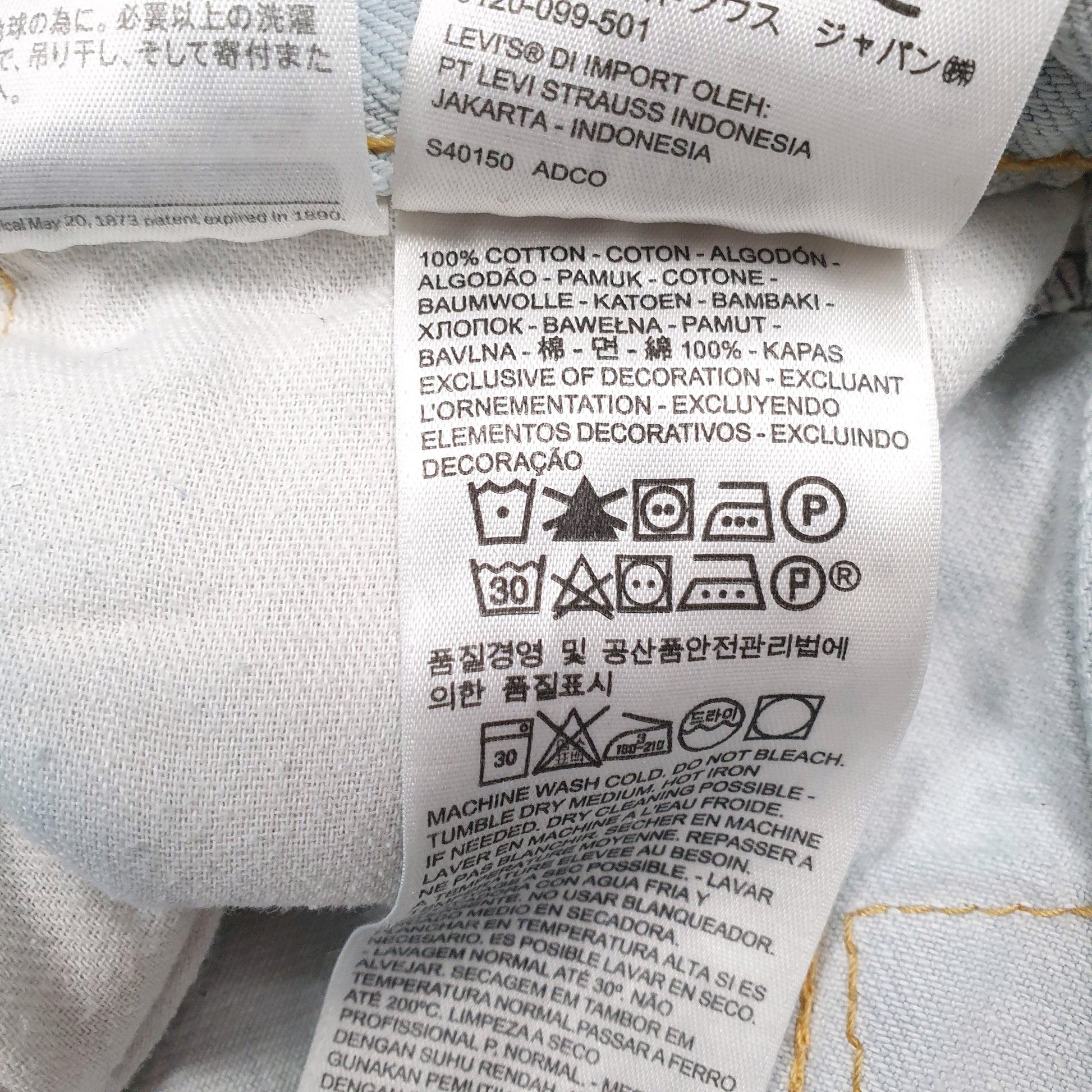 Mens Blue Levis Distressed  Jeans