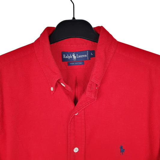 Mens Red Ralph Lauren Vintage 90s Chamois  Shirt
