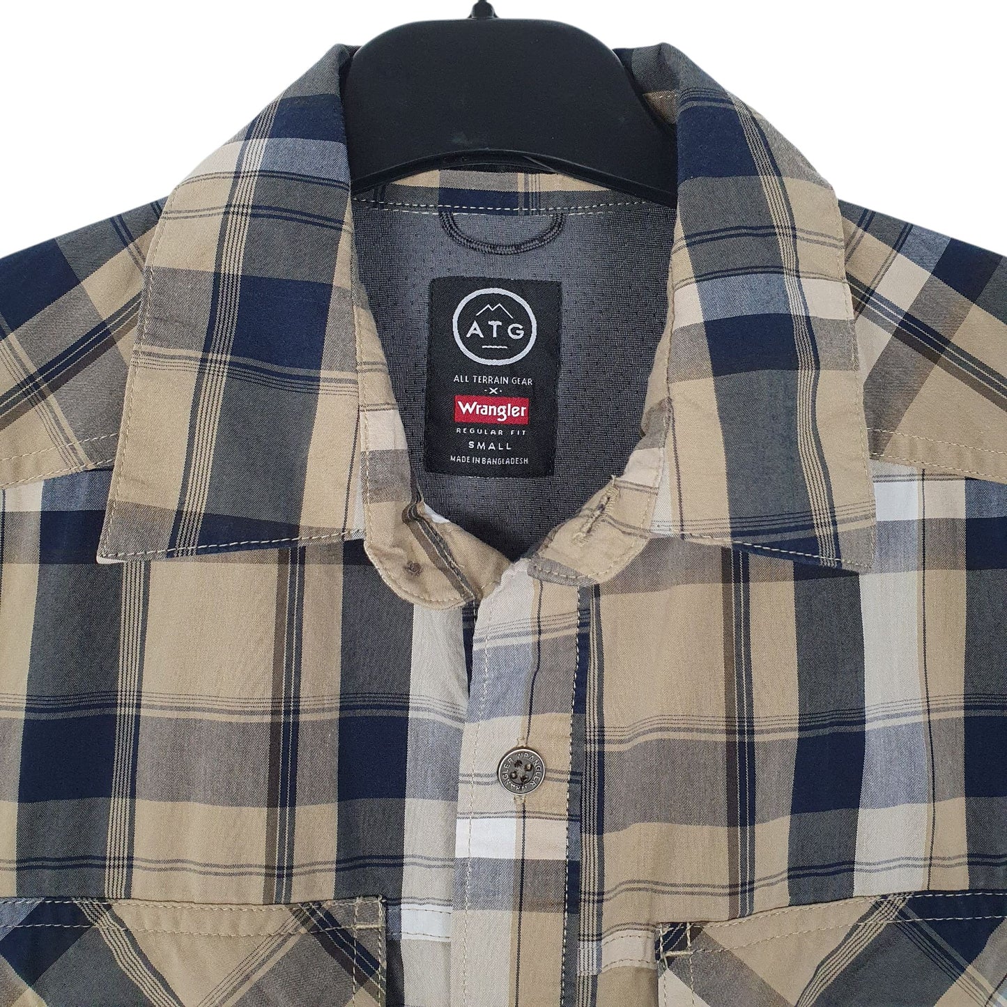Mens Brown Wrangler ATG  Shirt