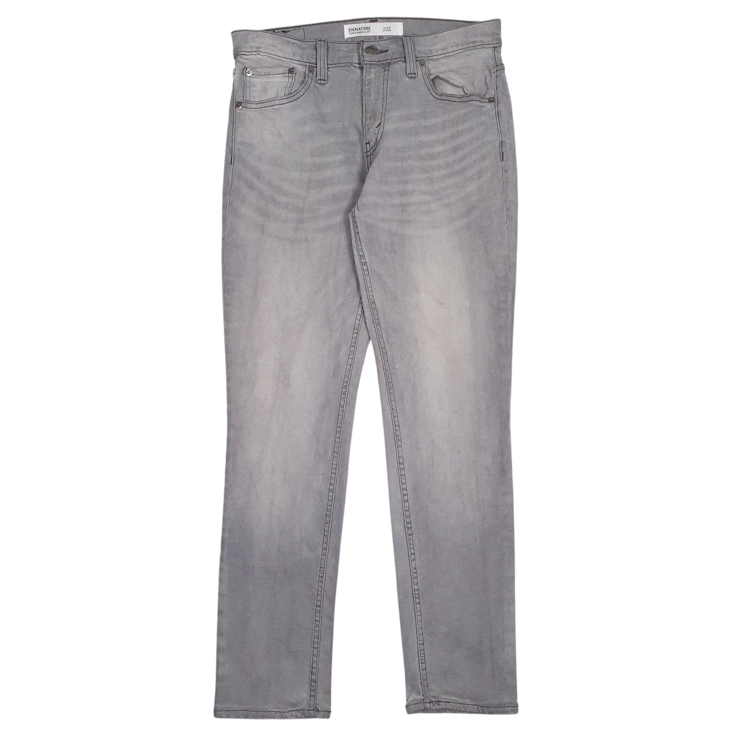 Mens Grey Levis Faint stain on the front left and back right. Signature JeansW30 L30