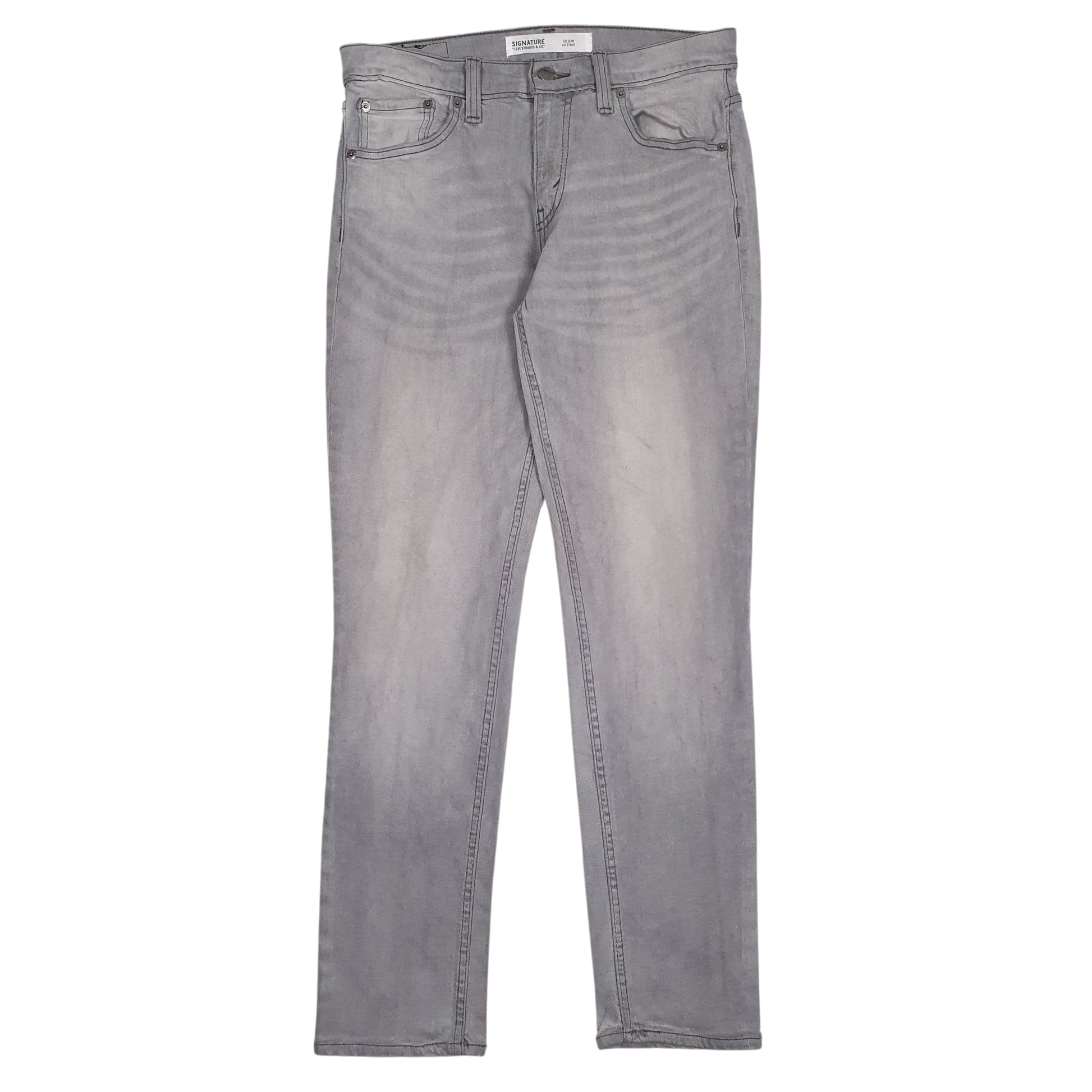 Mens Grey Levis Faint stain on the front left and back right. Signature JeansW30 L30