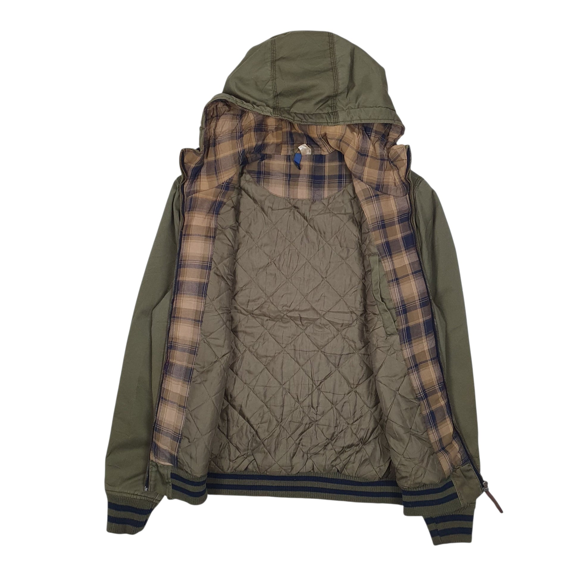 Mens Green H&M Active Hoodie  Coat