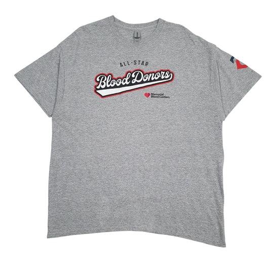 Mens Grey Gildan  Short Sleeve T Shirt