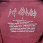 Mens Burgundy Def Leppard  Crewneck Jumper