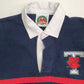 Mens Navy Barbarian University of Toronto Rugby Crewneck Polo Shirt