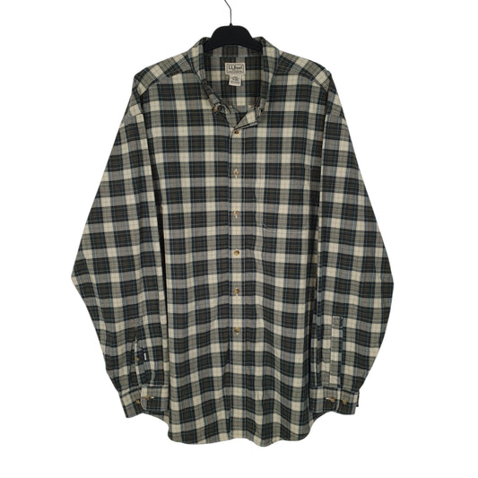 Mens Green L.L.Bean  Long Sleeve Shirt