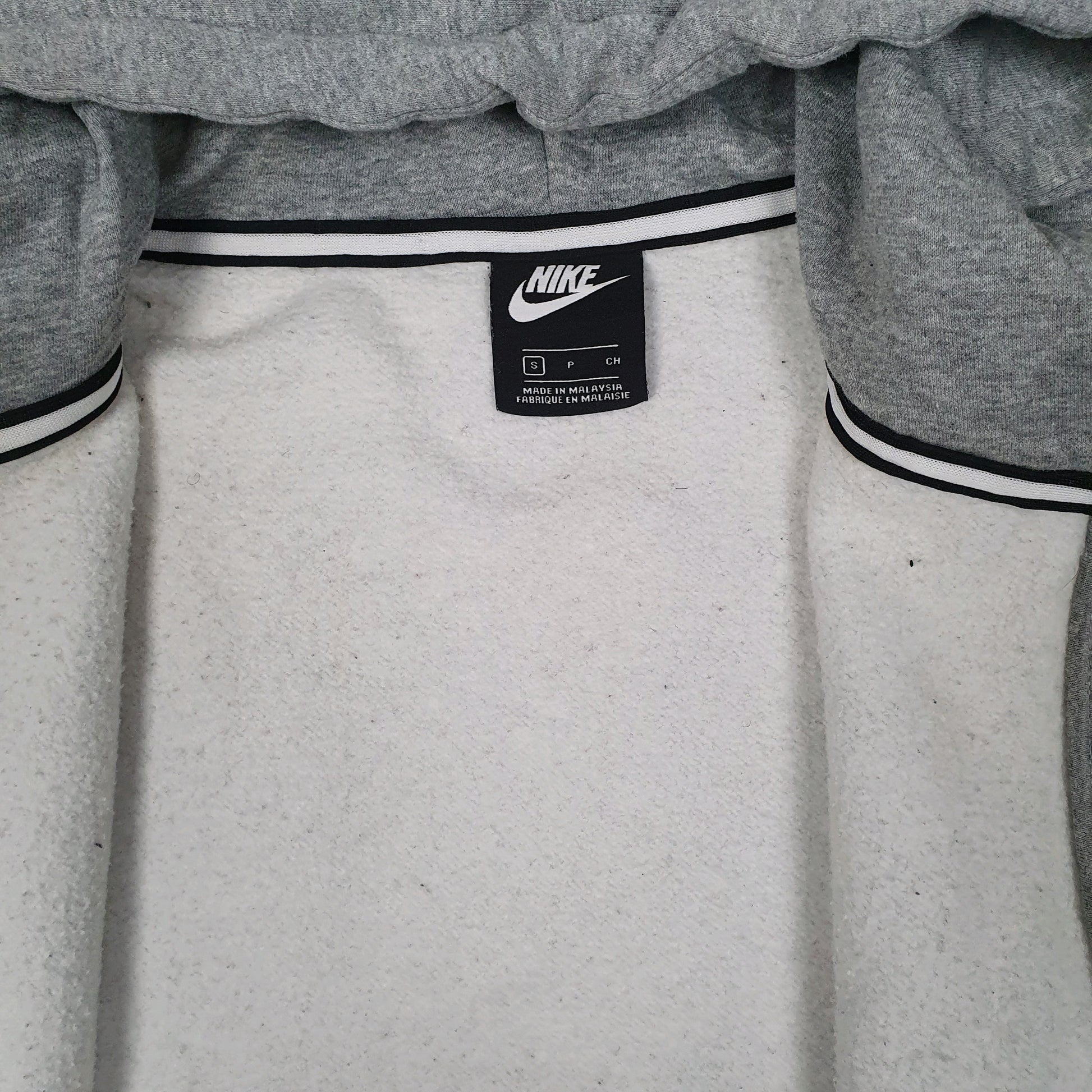 Mens Grey Nike Hoodie Full Zip Jumper