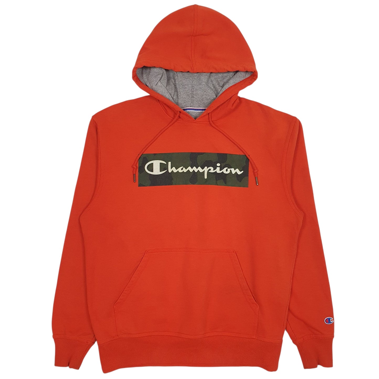 Mens Orange Champion  Hoodie Jumper