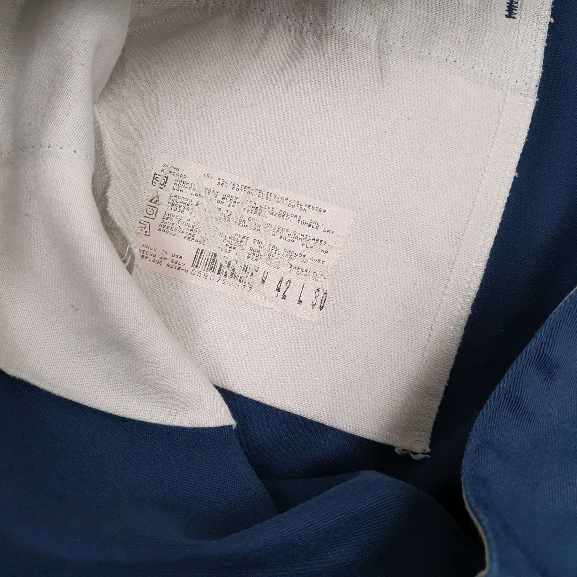 Mens Navy Dickies Vintage 90s Made In USA Workwear  Trousers