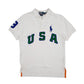 Mens White Polo Ralph Lauren USA Short Sleeve Polo Shirt