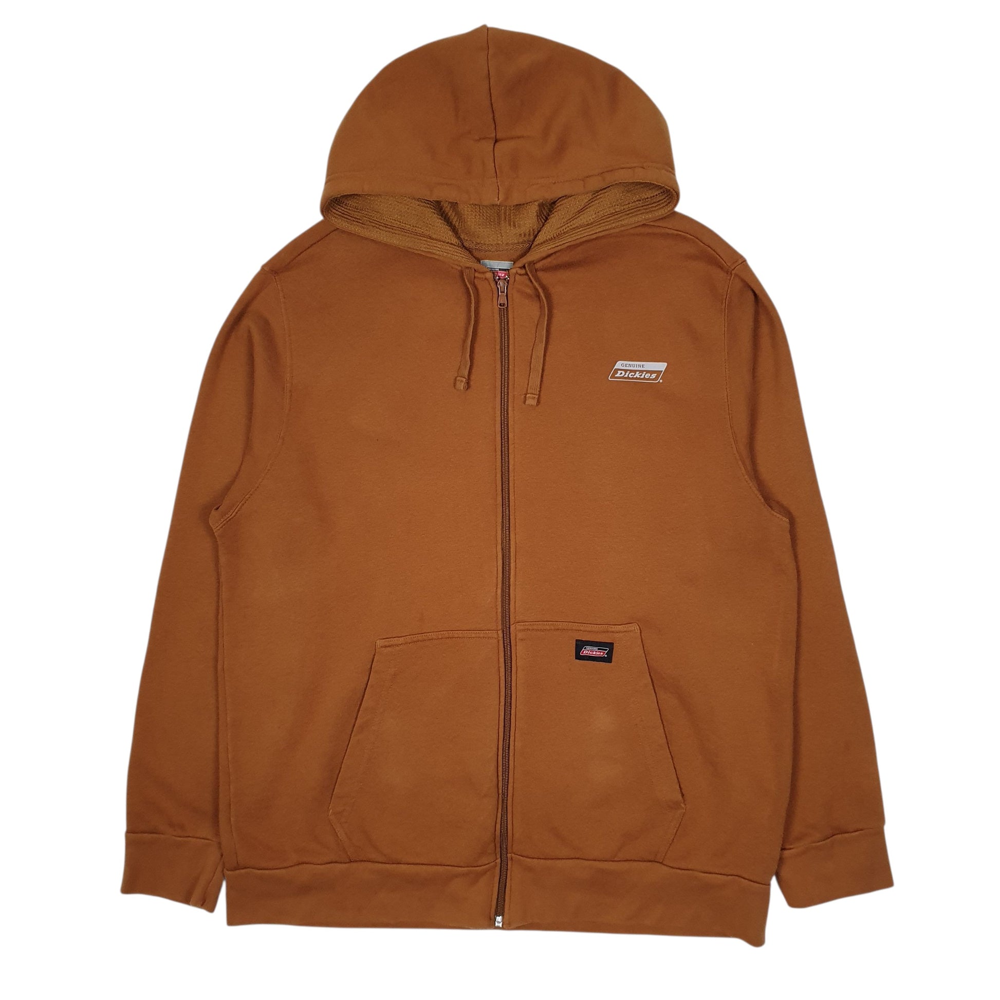 Mens Tan Dickies Hoodie Full Zip Jumper