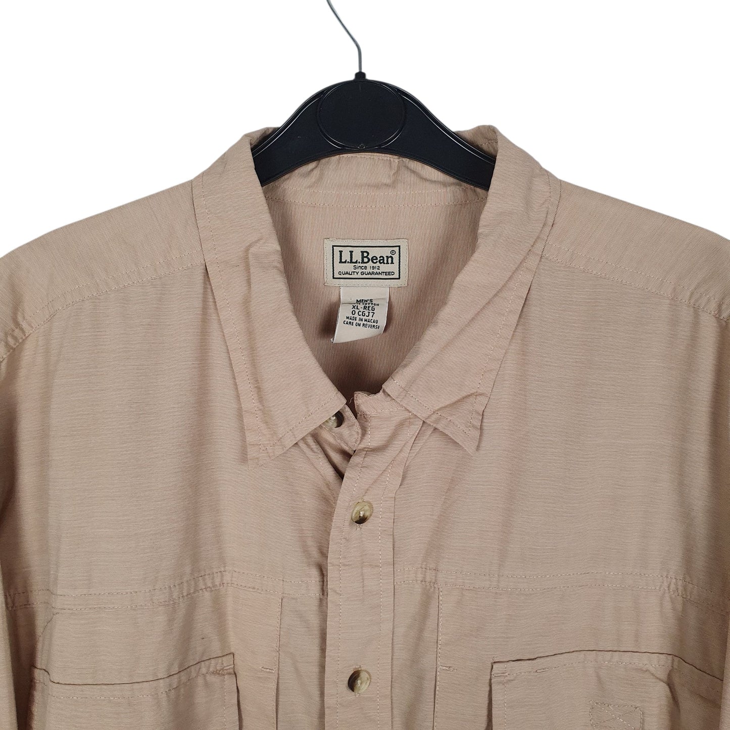 Mens Beige L.L.Bean   Shirt