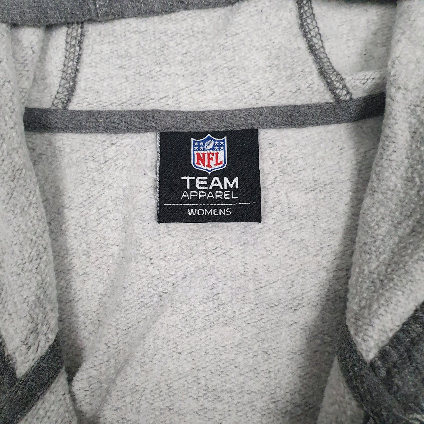 Womens Grey NFL Hoodie New York Giants Full Zip Jumper