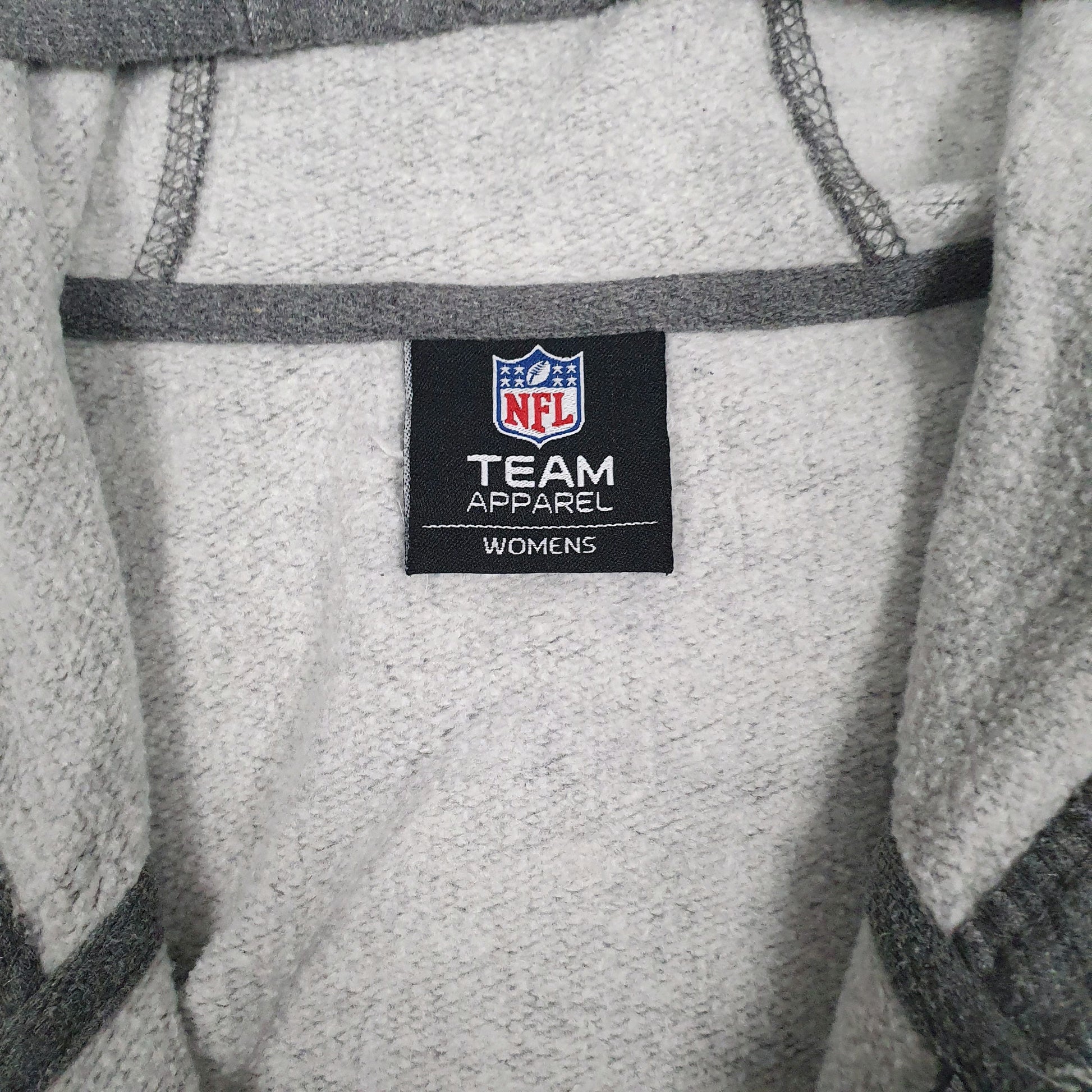 Womens Grey NFL Hoodie New York Giants Full Zip Jumper