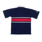 Womens Navy Barbarian Rugby Crewneck Polo Shirt