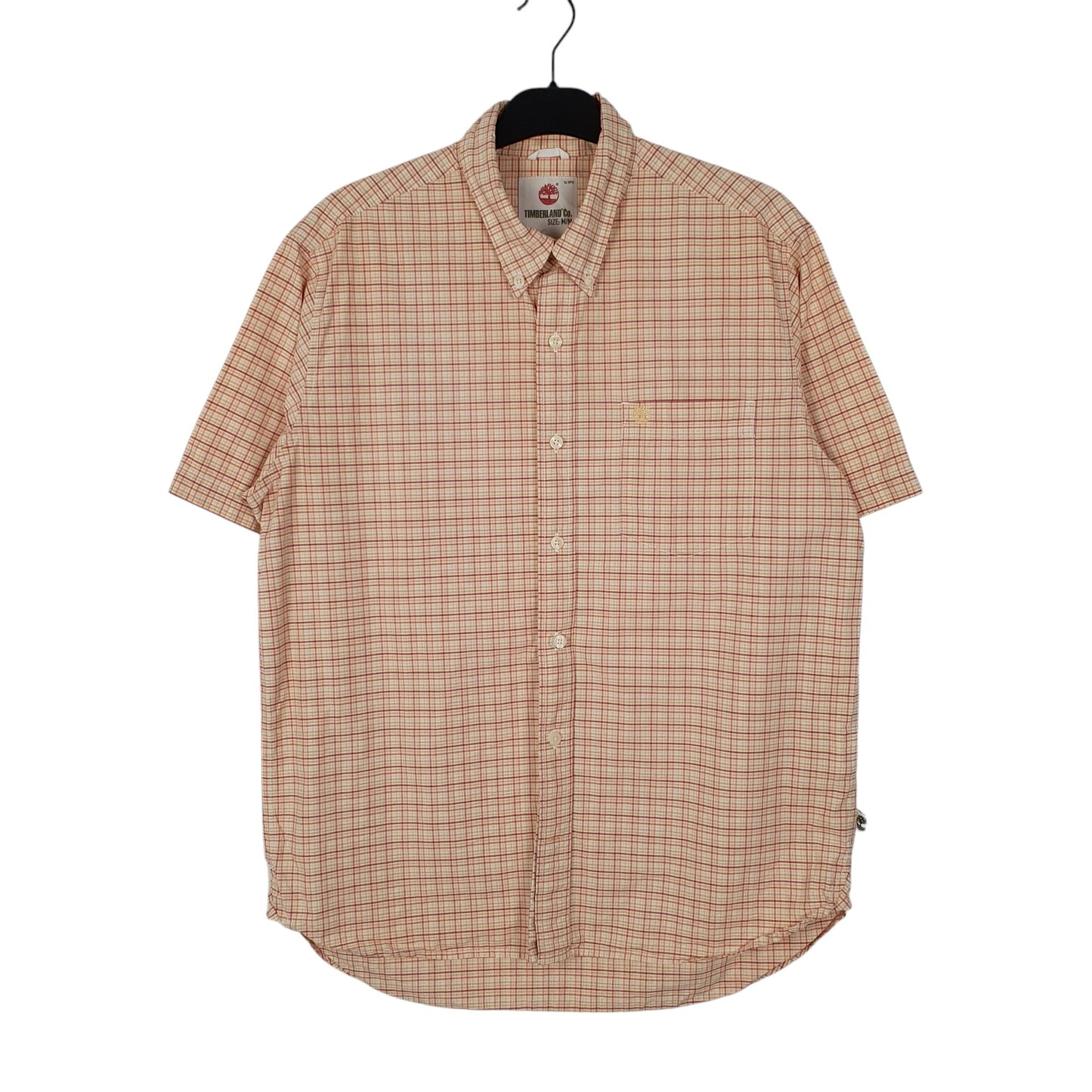 Mens Orange Timberland  Short Sleeve Shirt