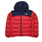 Mens Red The North Face Nuptse Hooded  Coat