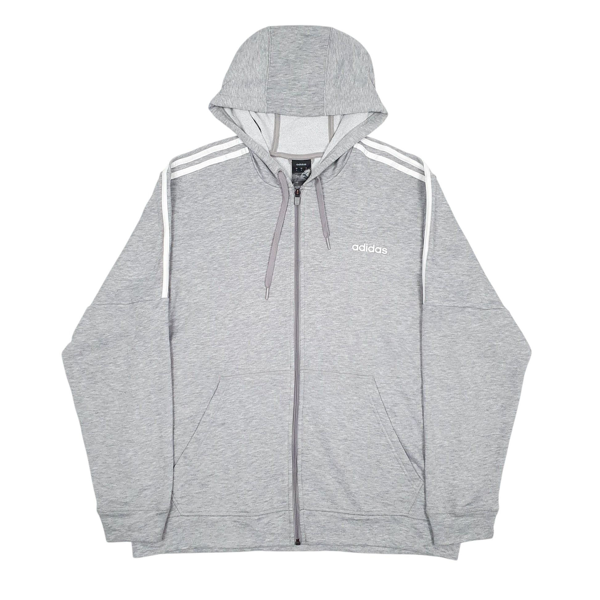 Mens Grey Adidas  Full Zip Jumper