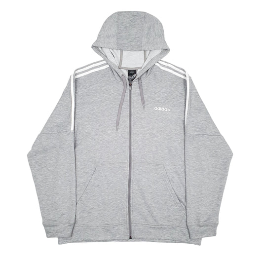 Mens Grey Adidas  Full Zip Jumper
