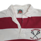 Mens Burgundy Barbarian Lacrosse Rugby Hoodie Polo Shirt