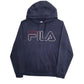 Mens Navy Fila  Hoodie Jumper