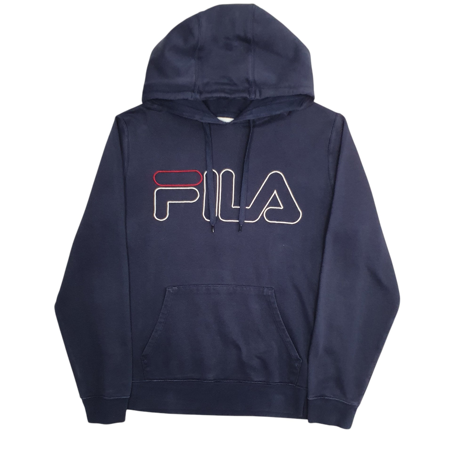 Mens Navy Fila  Hoodie Jumper