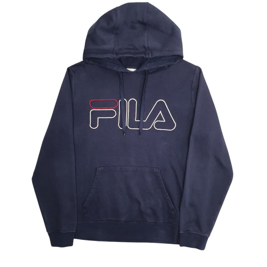 Mens Navy Fila  Hoodie Jumper