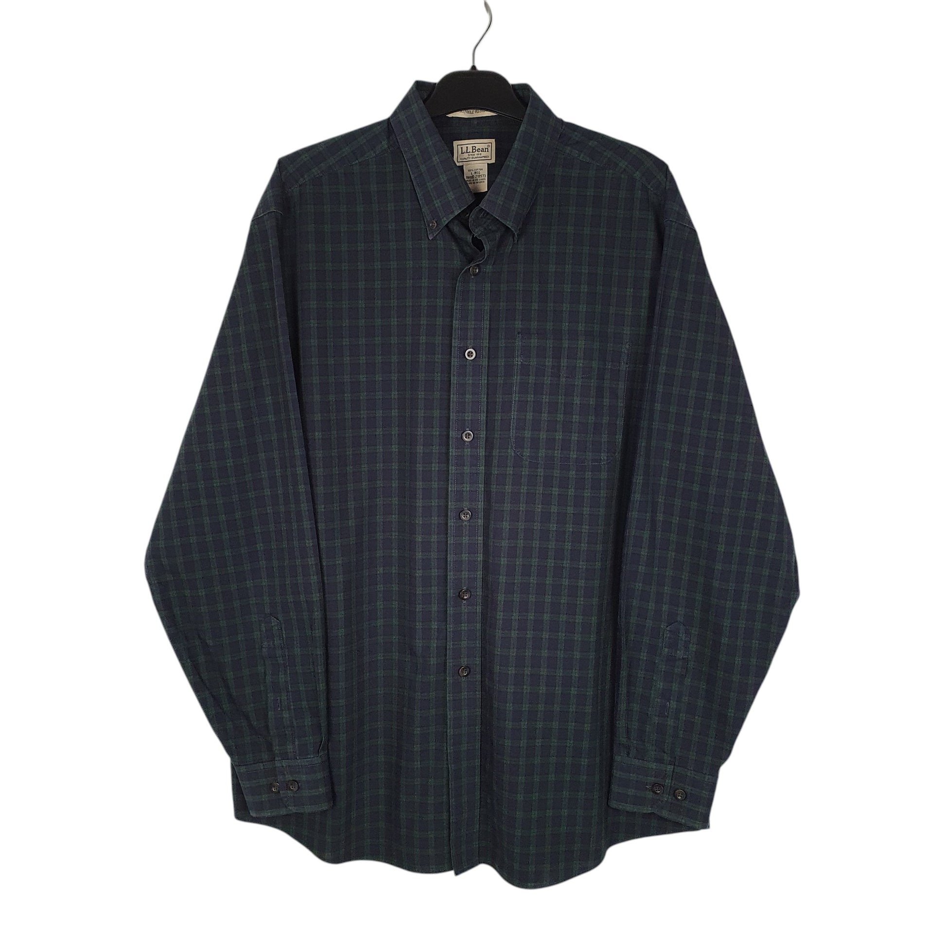 Mens Navy L.L.Bean  Long Sleeve Shirt