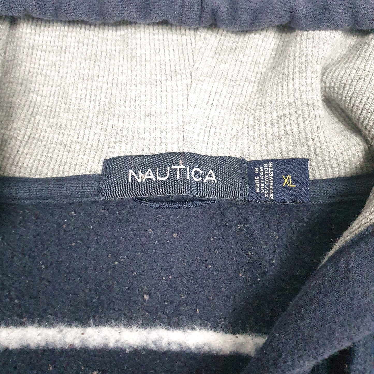 Mens Navy Nautica  Full Zip Jumper