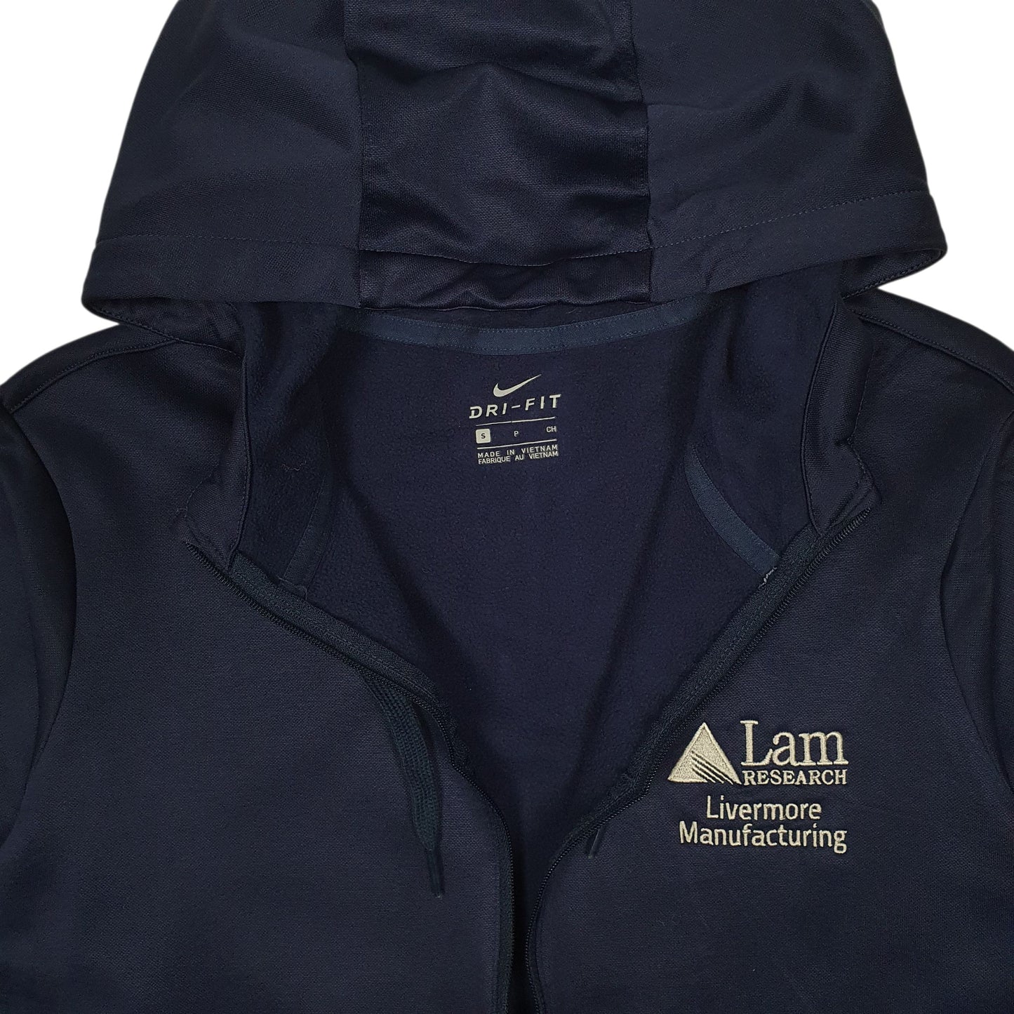 Womens Navy Nike Dri Fit Hoodie Full Zip Jumper