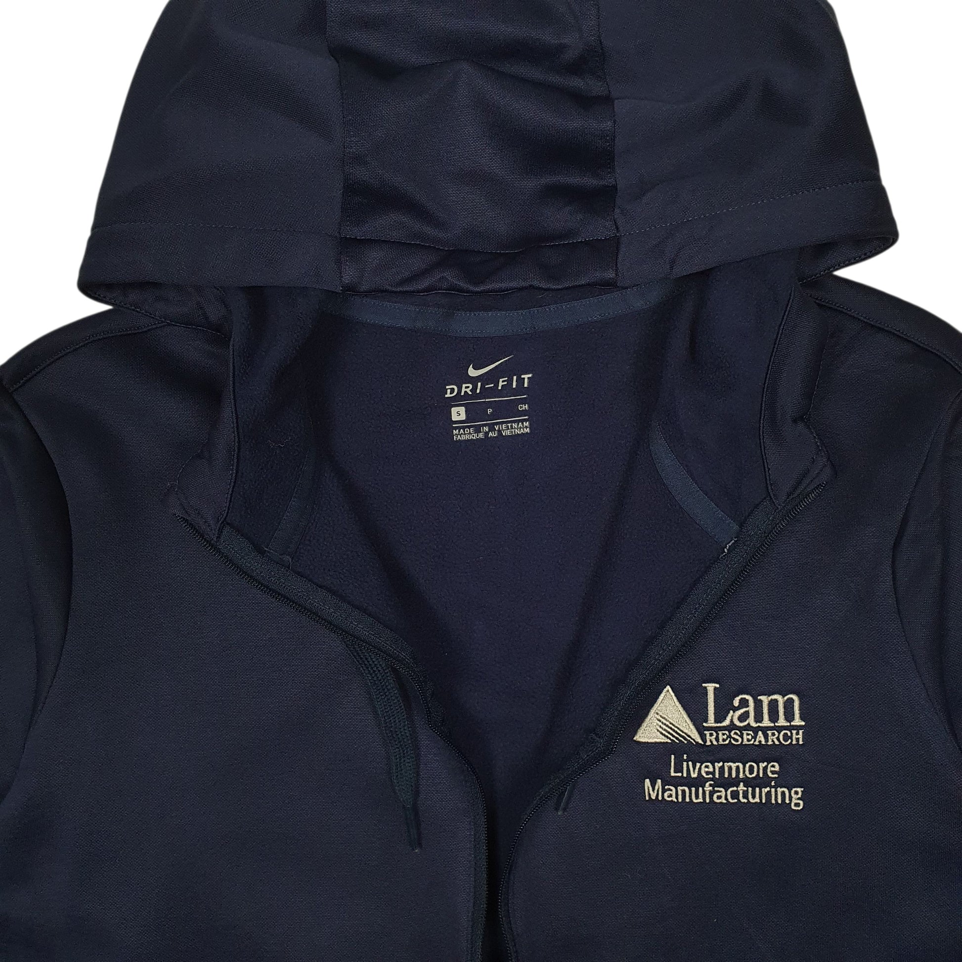 Womens Navy Nike Dri Fit Hoodie Full Zip Jumper