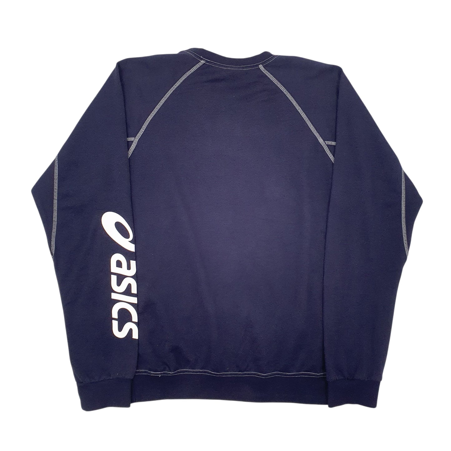 Mens Navy Asics  Crewneck Jumper