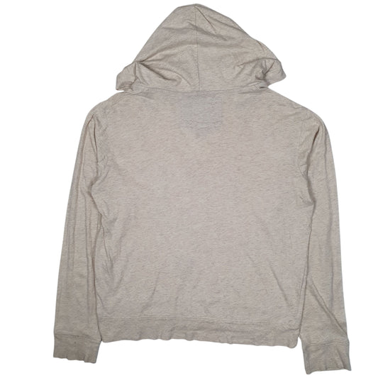 Womens Beige Hard Rock Cafe Lightweight Hoodie Jumper