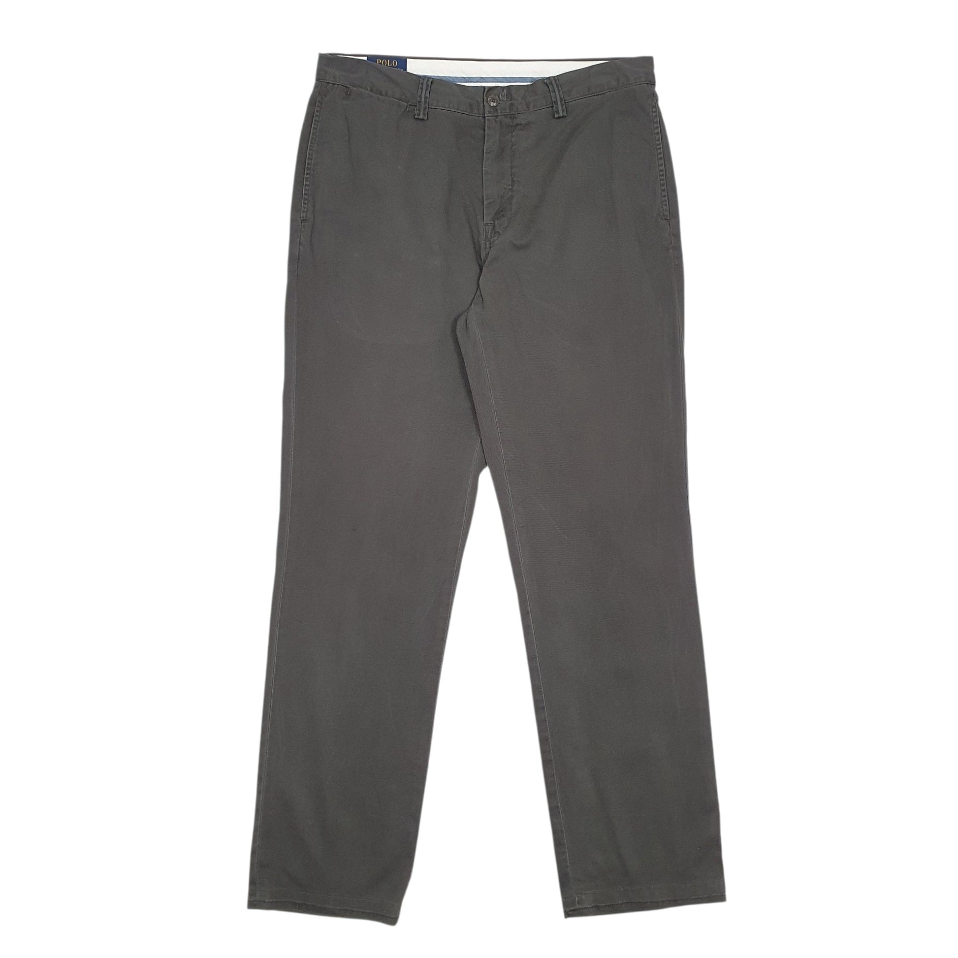 Mens Grey Polo Ralph Lauren Classic Fit Chino Trousers