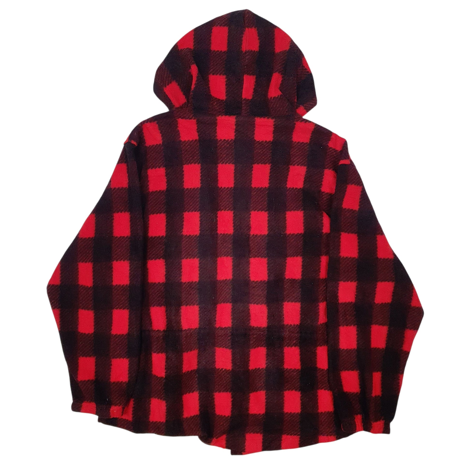 Mens Red Woolrich Mackinaw Vintage Made In USA Full Zip Jumper