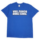 Mens Blue Gildan  Short Sleeve T Shirt