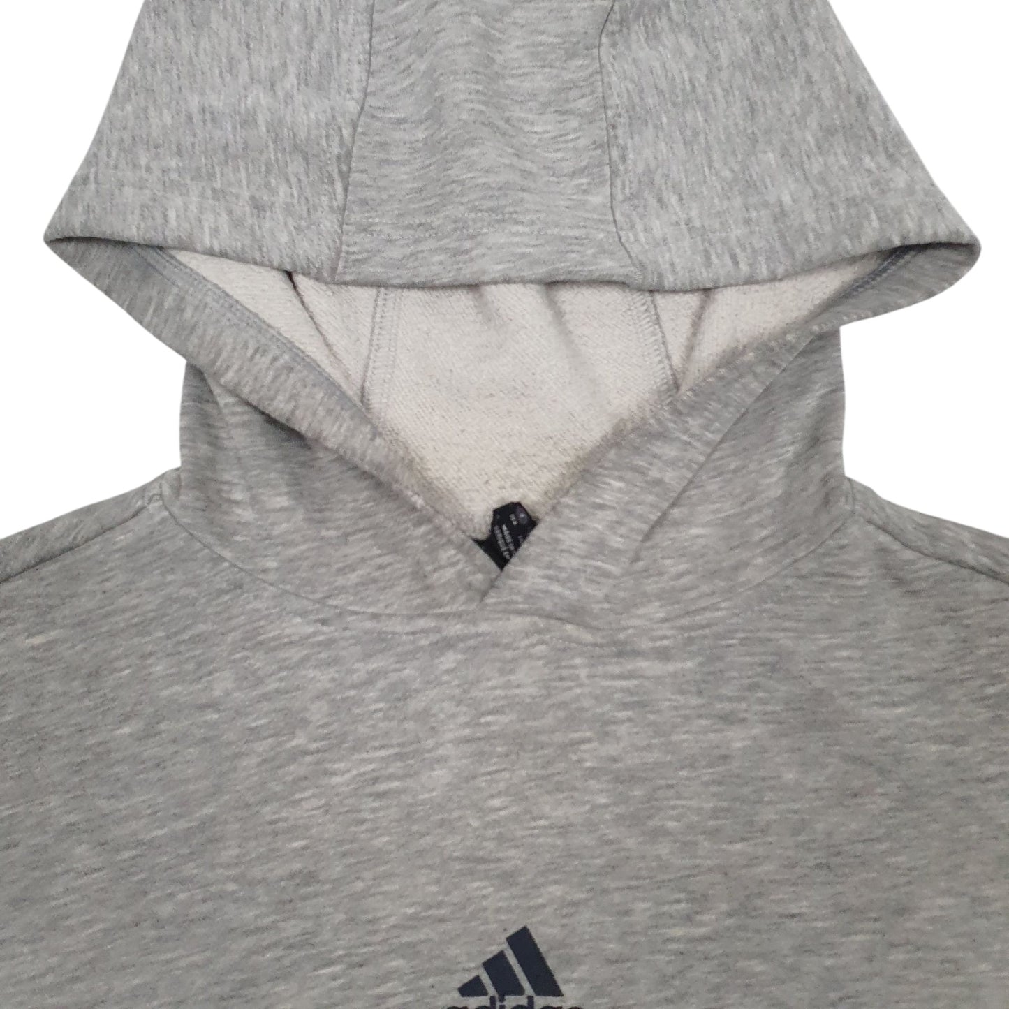 Womens Grey Adidas Baseball Hoodie Jumper