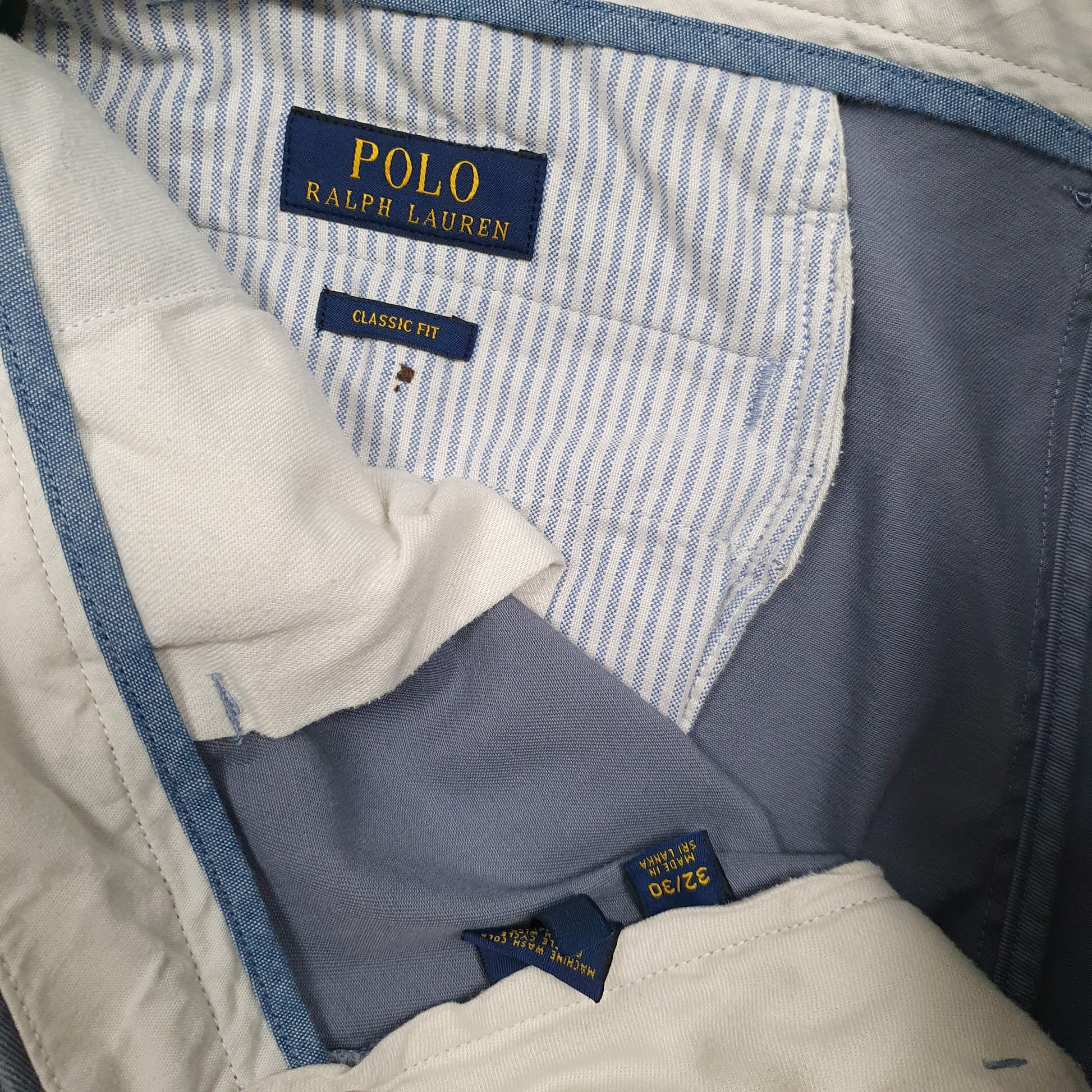 Mens Blue Polo Ralph Lauren   Trousers