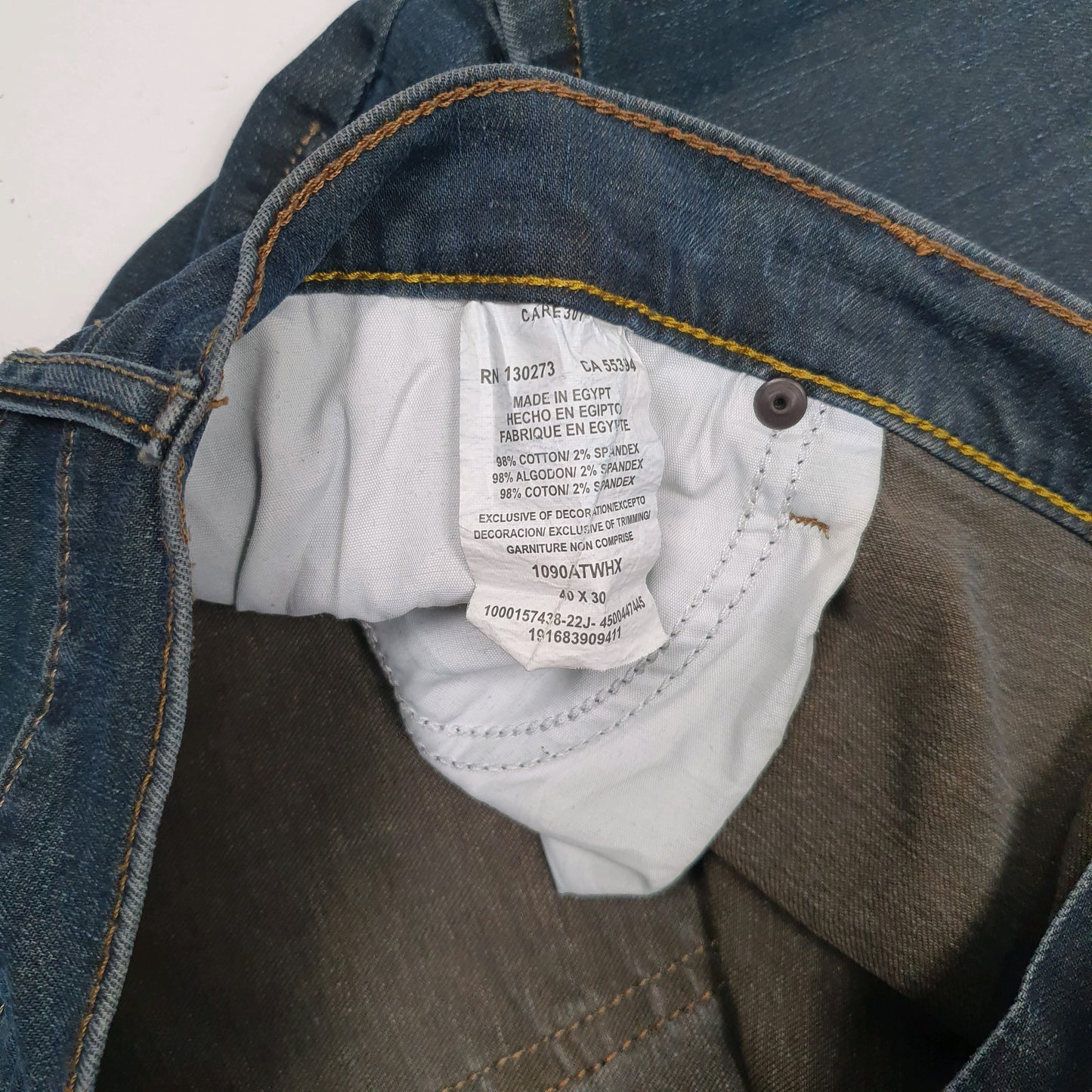 Mens Blue Wrangler Athletic  Jeans