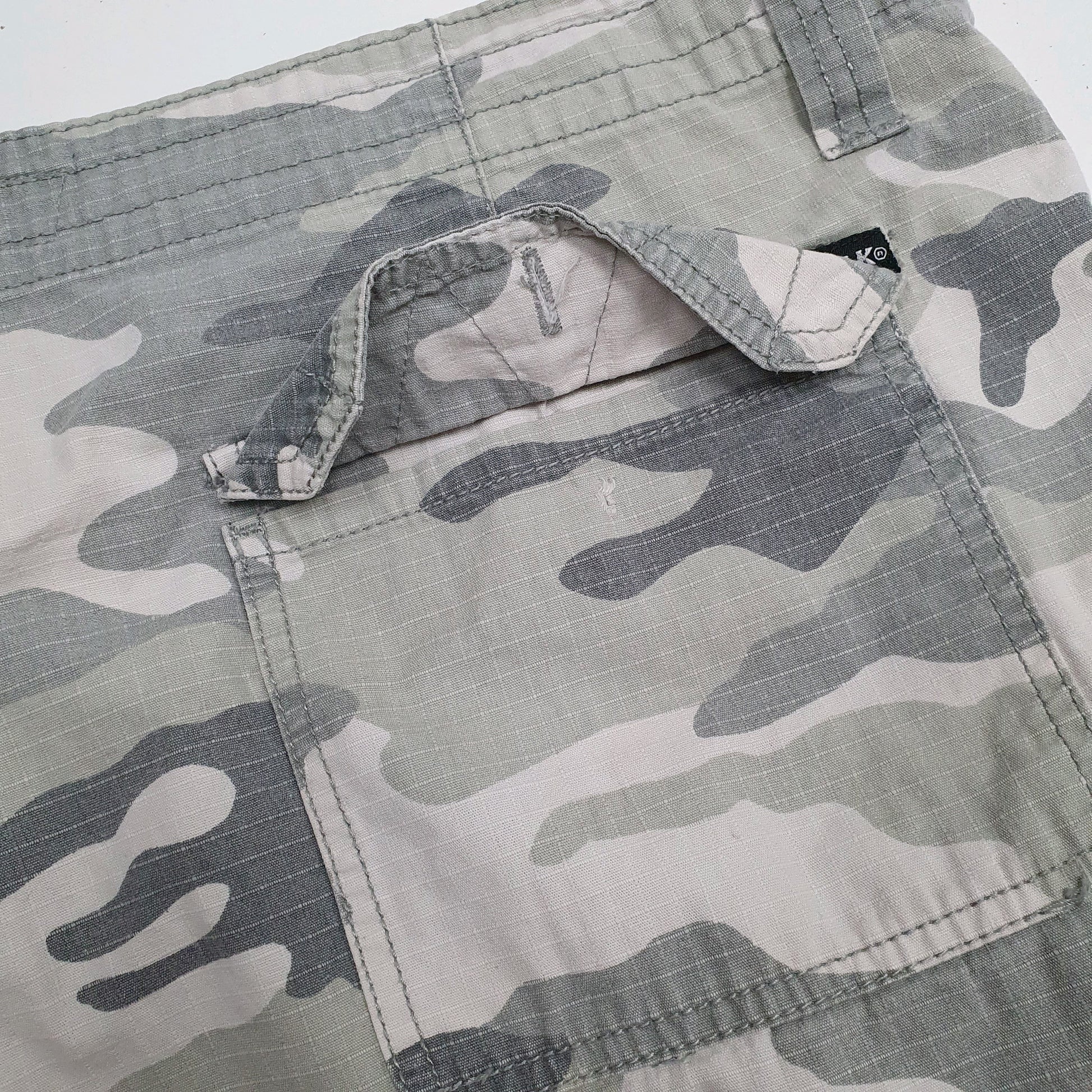 Mens Grey Airwalk Camo  Shorts