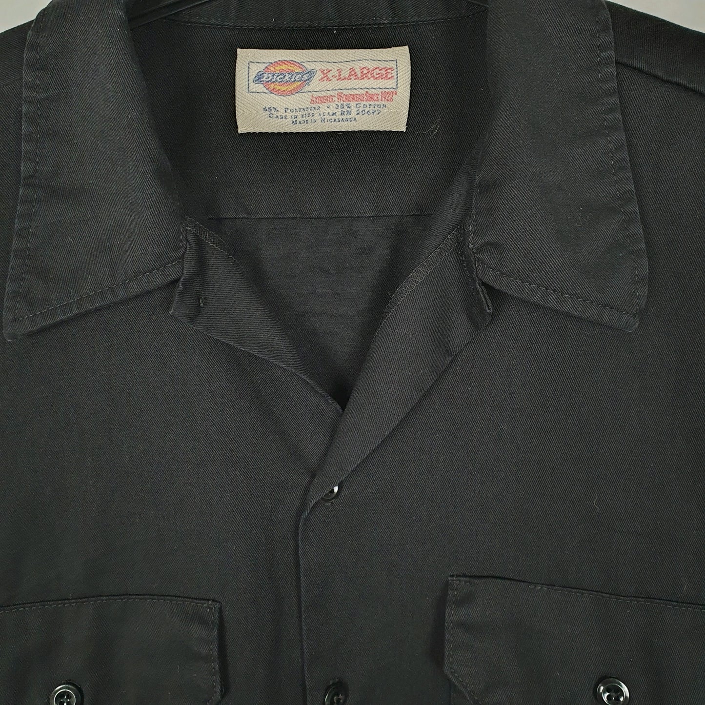 Mens Black Dickies Workwear  Shirt