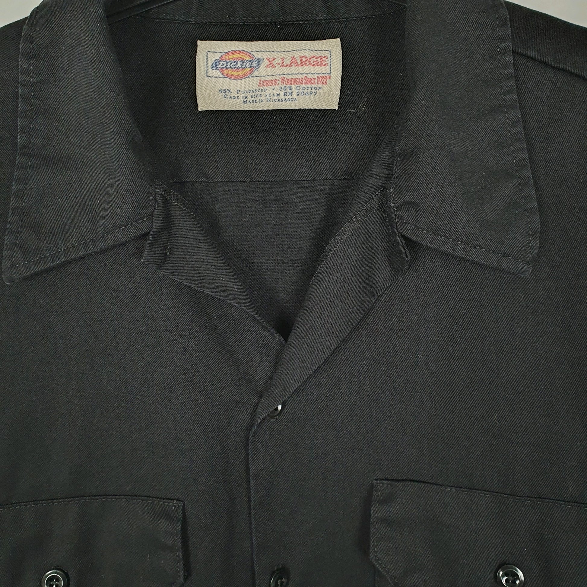 Mens Black Dickies Workwear  Shirt
