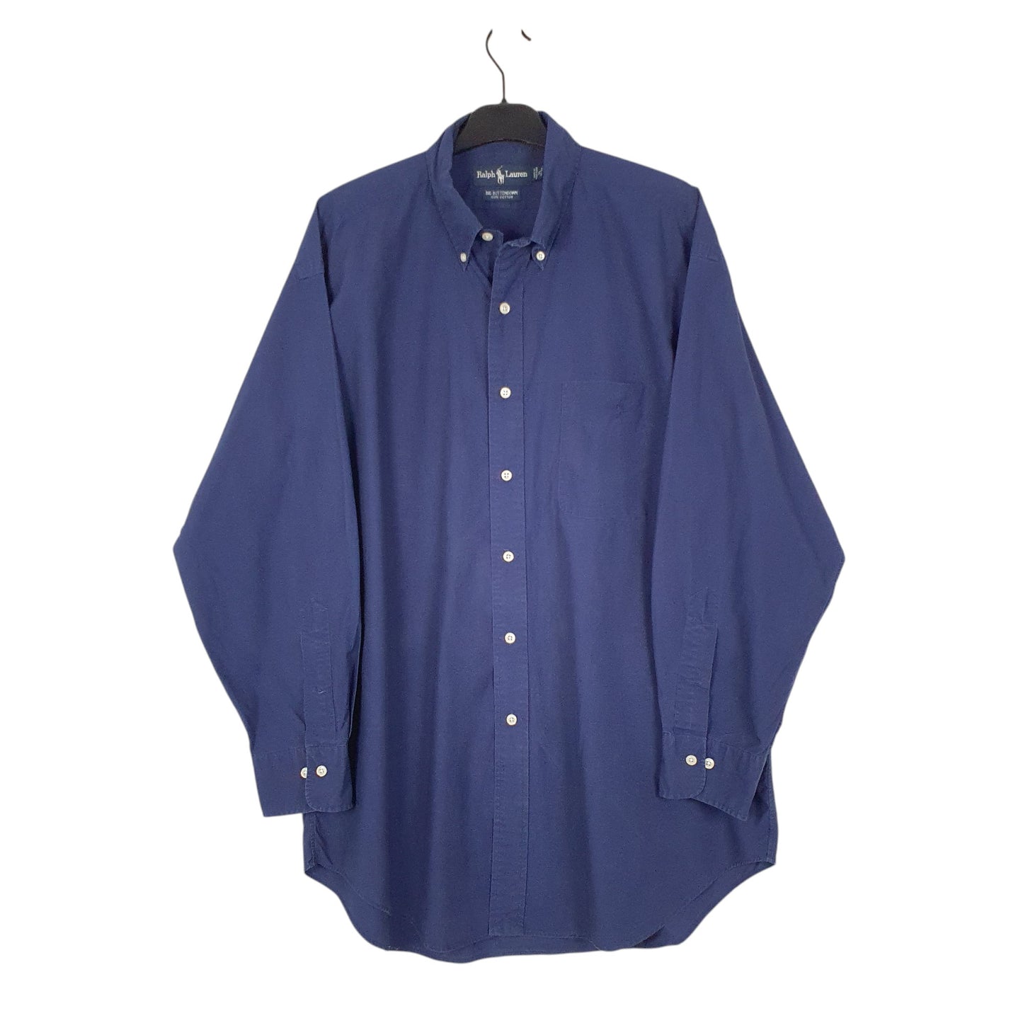 Mens Navy Ralph Lauren Big Buttondown Long Sleeve Shirt
