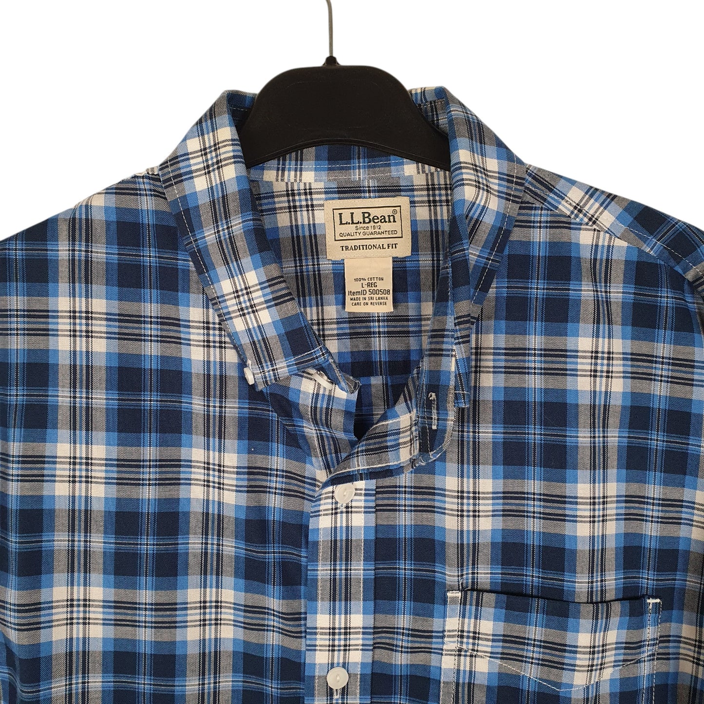 Mens Blue L.L.Bean   Shirt