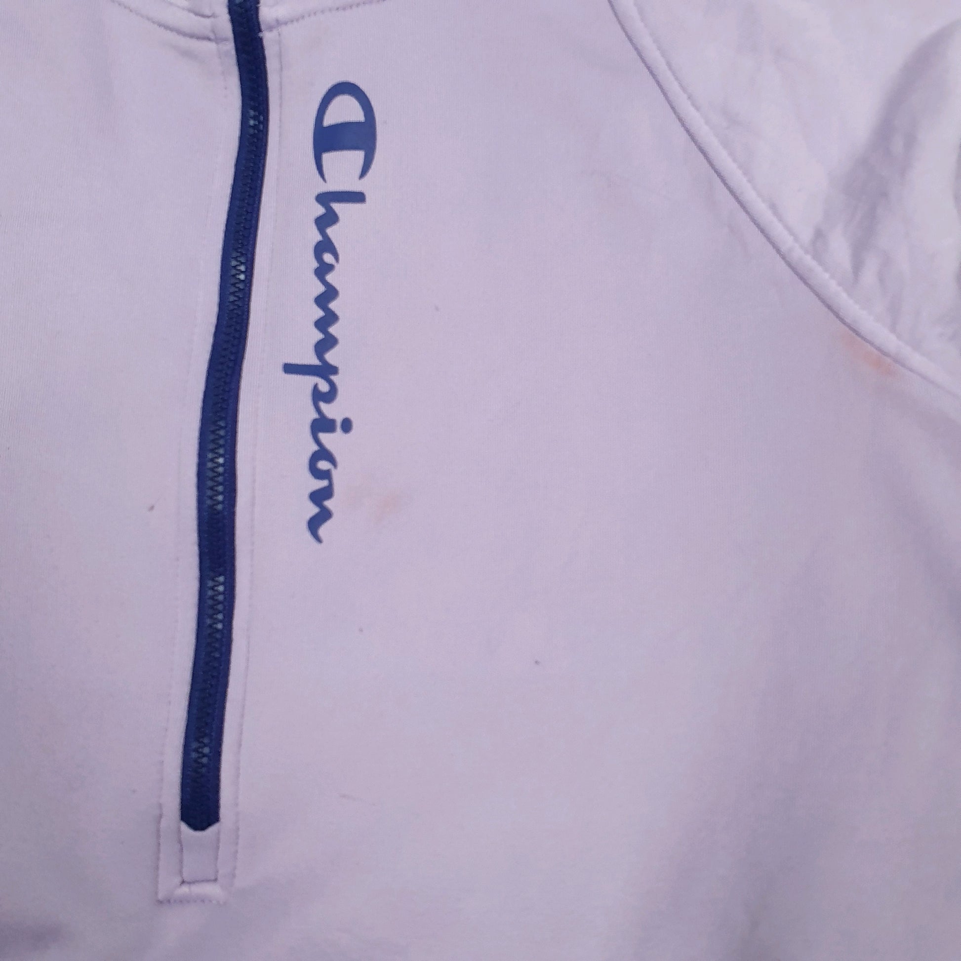 Womens Purple Champion  Quarter Zip Jumper